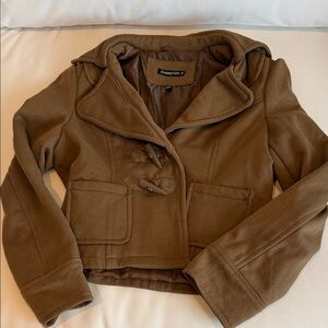 Jennyfer Women's Brown Pea Coat